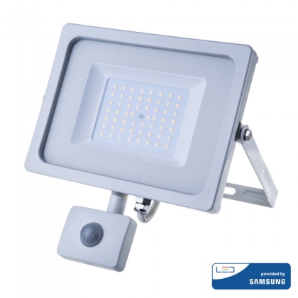 LED прожектор 50W с ПИР 6400К Samsung