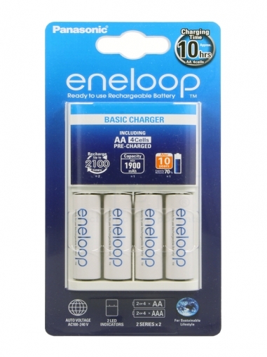К-т зарядно у-во+батерии  Eneloop Basic Charger