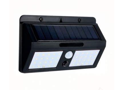 Соларен LED аплик за стена със сензор, 6W, 6500K, IP55  514AL0002276