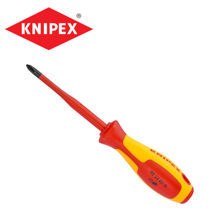 Кръстата отвертка PH2 x 100 мм        KNIPEX 982402 SL