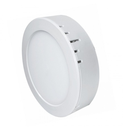 LED луна бяла  за скрит и открит монтаж 220V 6W Ф105 4000K Lightex      305AL0022201