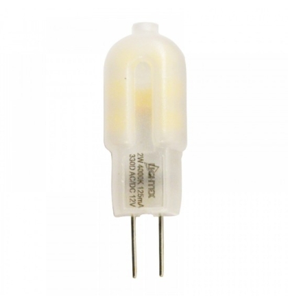 LED лампа 2W 12V G4 AC/DC WW 3000K 1 брой/блистер Lightex          172AL0100387