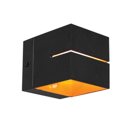 Декоративен квадратен аплик  G9 , черно и злато