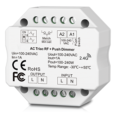 RF triac, push димер за конзола 350VA, 1.5A, 220-240V AC    SDTD