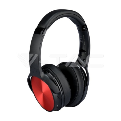 Bluetooth слушалки 500 mAh,  червени