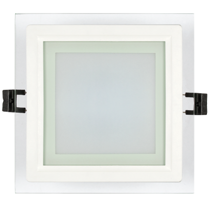 LED СТЪКЛЕН ПАНЕЛ ЗА ВГРАЖДАНЕ, КВАДРАТ, 6W, 2700K, 220-240V AC, IP44