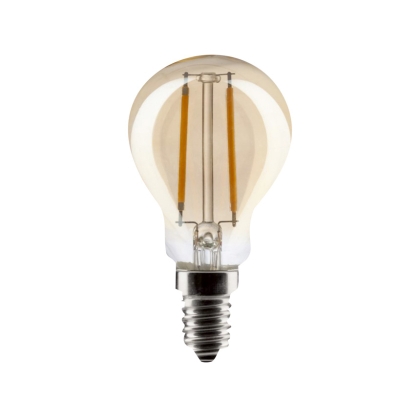 Led лампа FILAMENT димируема 5W 220V E14 P45 Gold 2200K 400lm Lightex