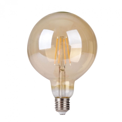 Led лампа димируема FILAMENT 6W 220V E27 G95 Gold 2200K 360lm Lightex