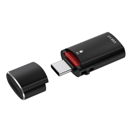 Адаптер с четец USB A 3.0 / Type-C с четец за micro SD