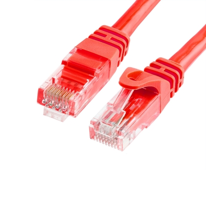 UTP Patchkabel Cat6 1 m прав,  червен