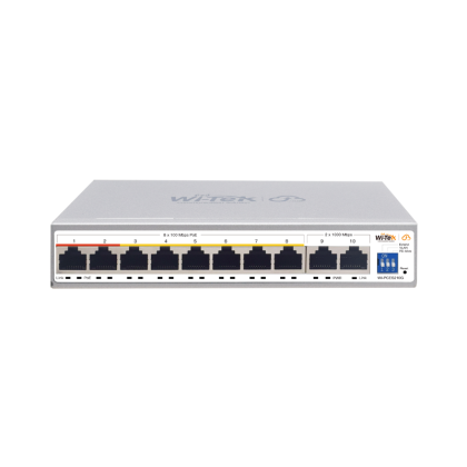 10-портов PoE мрежов комутатор WI-PCES210G