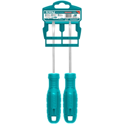 Комплект отвертки с държач TOTAL, SL, PH, 2 части