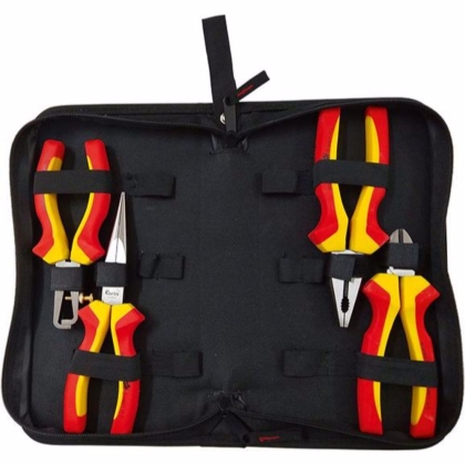 Комплект клещи FORTIS, VDE, 4 части, кейс