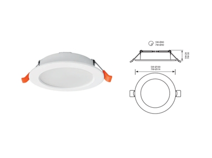 LED луна за вграждане TONI, 7W CL