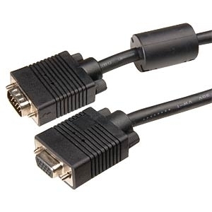 Мониторен кабел SVGA м./ж. 1,8 m  с ферити