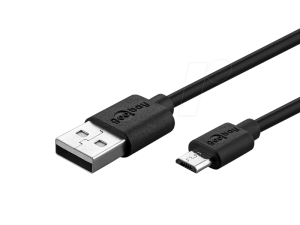 СТОП USB кабел micro B 1m  черен     GOOBAY 72227
