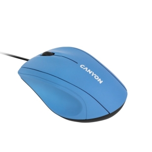 Мишка Canyon, оптична (1000 dpi), USB, синя