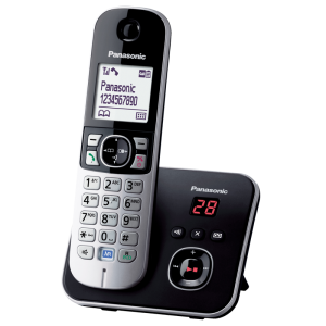 Безжичен DECT телефон PANASONIC KX-TG6821FXB
