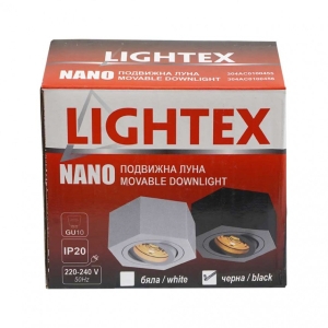 LED ЛУНА NANO за вграждане 220V GU10 MAX 7W  LIGHTEX