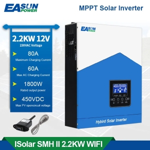 Соларен инвертор Easun 2.2KW 12V 220V MPPT 80A PV 450V Off-Grid WIFI