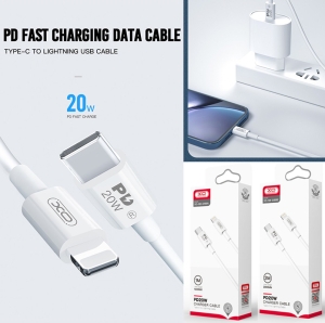 Кабел захранващ Type-C / iPhone Lightning  20W  1 m