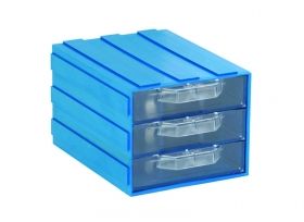 Пластмасова кутия с 3 чекмеджета  302-3