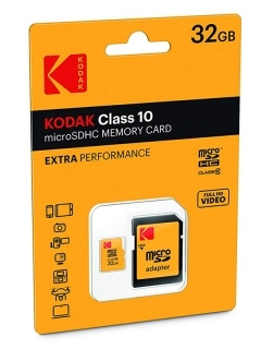 micro SD 32GB + адаптер Class 10, A1, V30