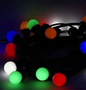 LED осветление с 10 RGB крушки – 5 метра 7435