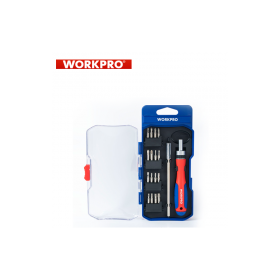 Комплект тресчота ръкохватка с битове 18 части / Workpro W021181 /
