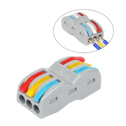 Клема бърза 3 към 3   32A 450V  0.08-2.5(4) mm2