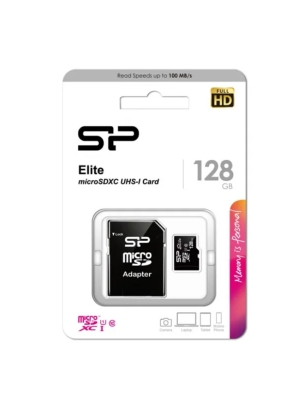 micro SD 128GB + адаптер Class 10, A1