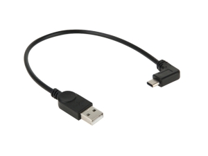 Кабел  USB 2.0 А м. / Type-C ъглов     S-PC-1882